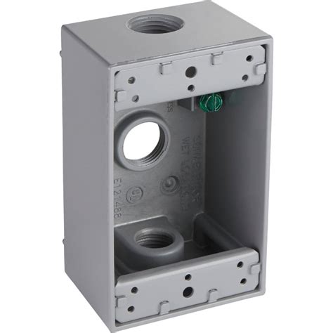 1 gang bell weatherproof electrical outdoor metal box 1 hole|bell weatherproof boxes.